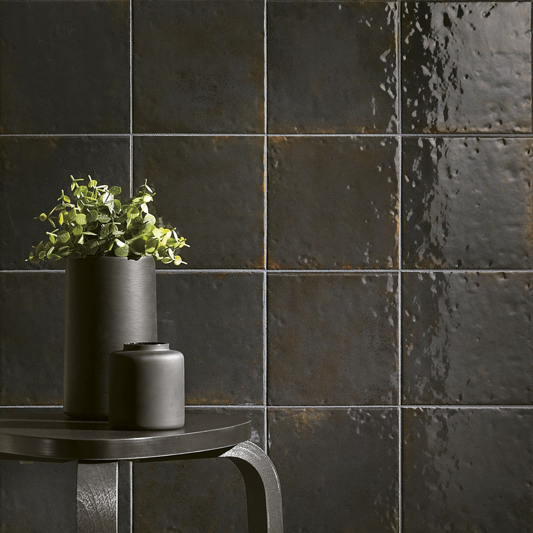 Settecento-6-x-6-Oxida-Glossy-Porcelain-Wall-Tile-Black