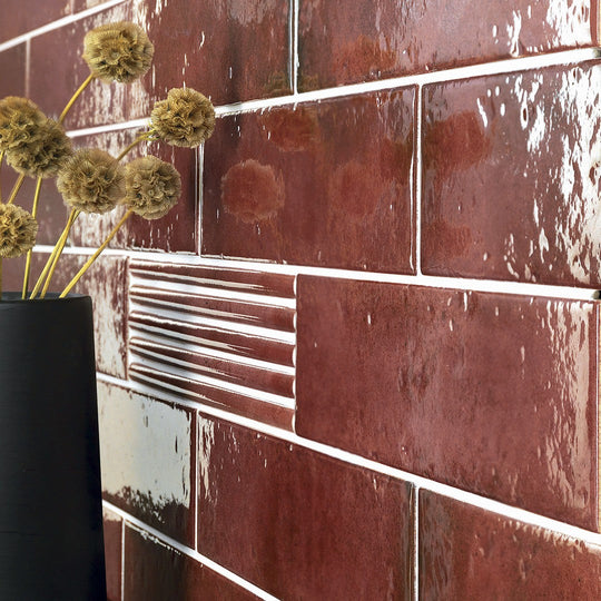 Settecento-3-x-12-Oxida-Glossy-Porcelain-Wall-Tile-Red