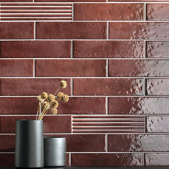 Settecento-3-x-12-Oxida-Glossy-Porcelain-Wall-Tile-Red