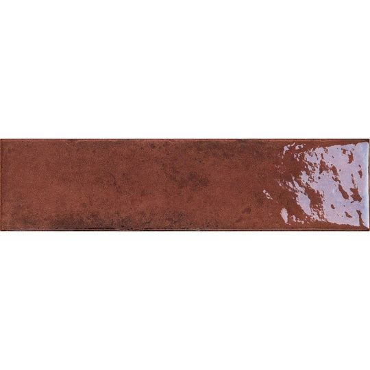 Settecento 3" x 12" Oxida Glossy Porcelain Wall Tile