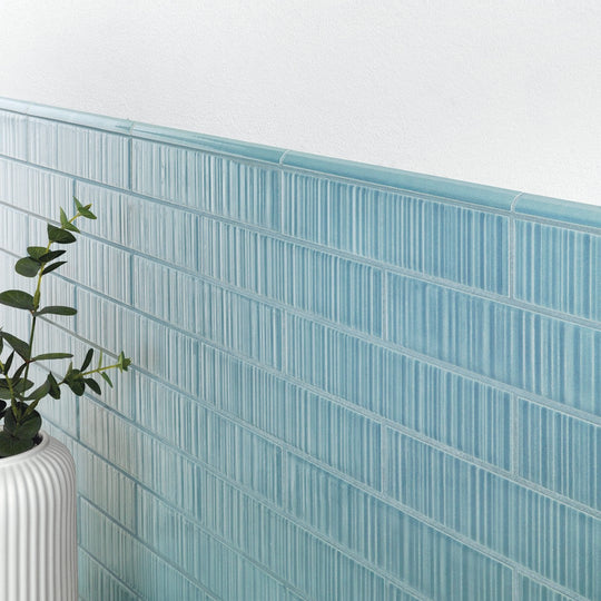 Settecento-2-x-9-Vibrant-Glossy-Porcelain-Wall-Tile-Aqua