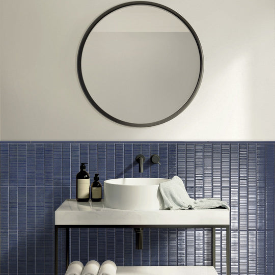 Settecento-2-x-9-Vibrant-Glossy-Porcelain-Wall-Tile-Blue