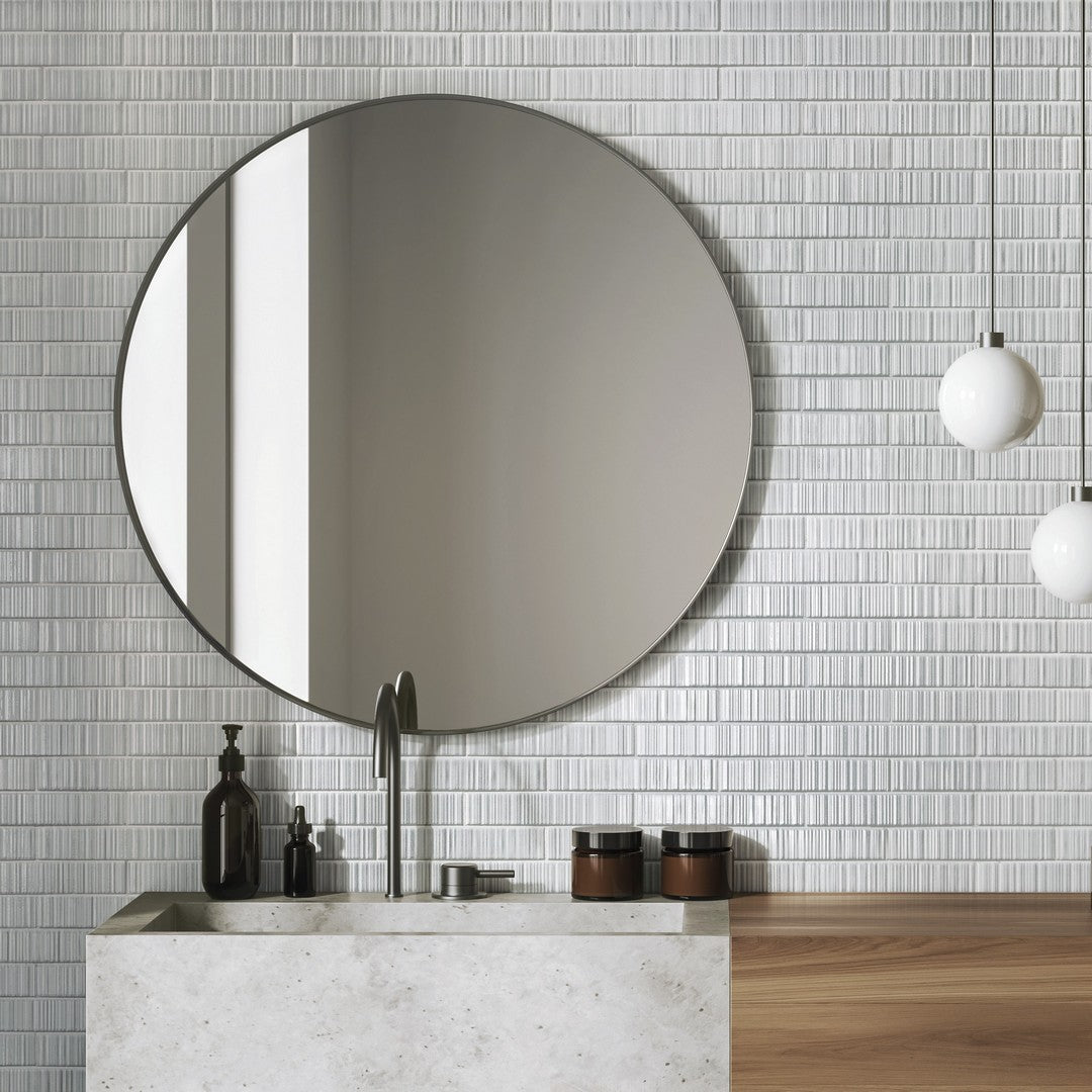 Settecento-2-x-9-Vibrant-Glossy-Porcelain-Wall-Tile-Grey