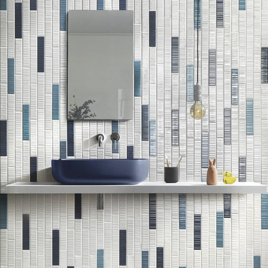 Settecento-2-x-9-Vibrant-Glossy-Porcelain-Wall-Tile-White