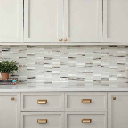 Daltile-Simplystick-Mosaix-12-x-12-Mixed-Glass-1.25x4-Brick-Joint-Mosaic-Daphine-White-and-Glass-Blend