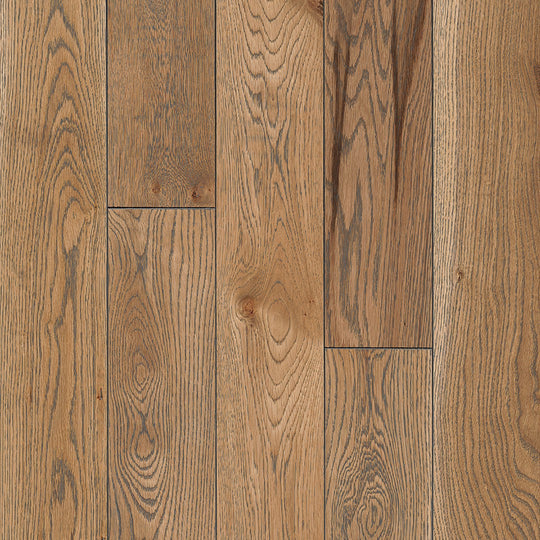 Hartco TimberBrushed 5" Solid Oak Hardwood Plank Wire Brushed