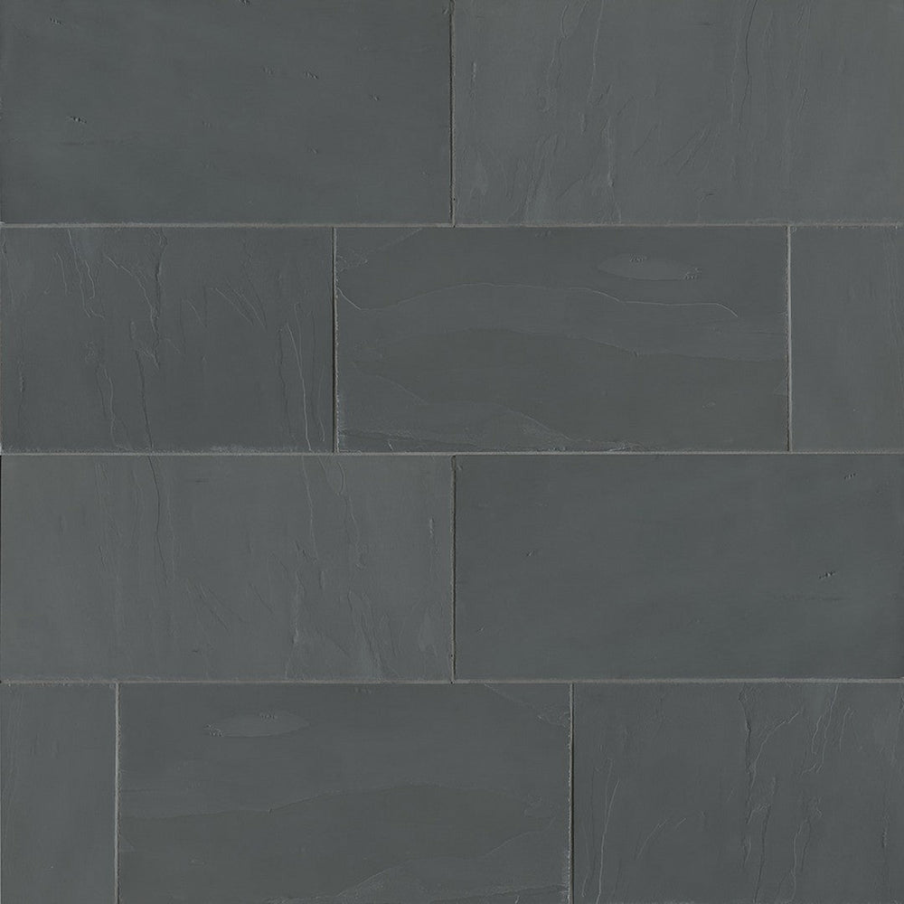 Bedrosians Slate Andhra Black 12" x 24" Gauged Tile