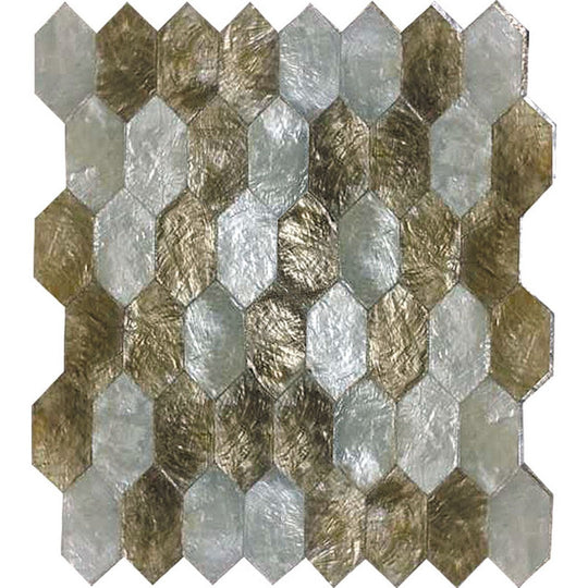 MiR Shell 10.4" x 11" Polished Shell Mosaic