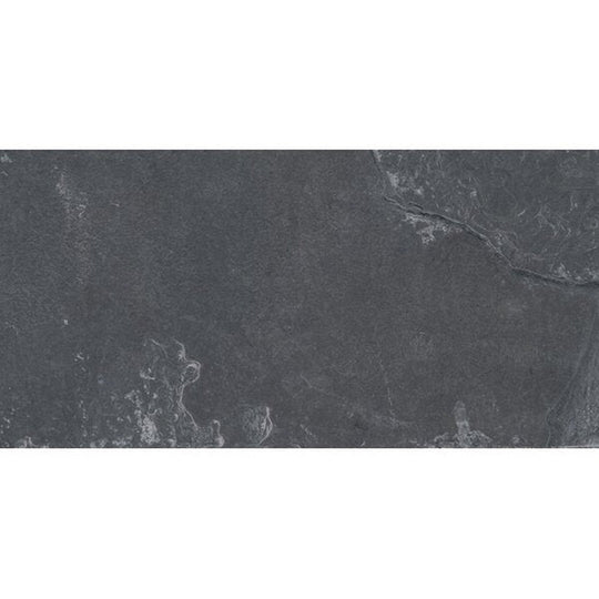 MS International Montauk Black 16" x 24" Gauged Back Slate Tile