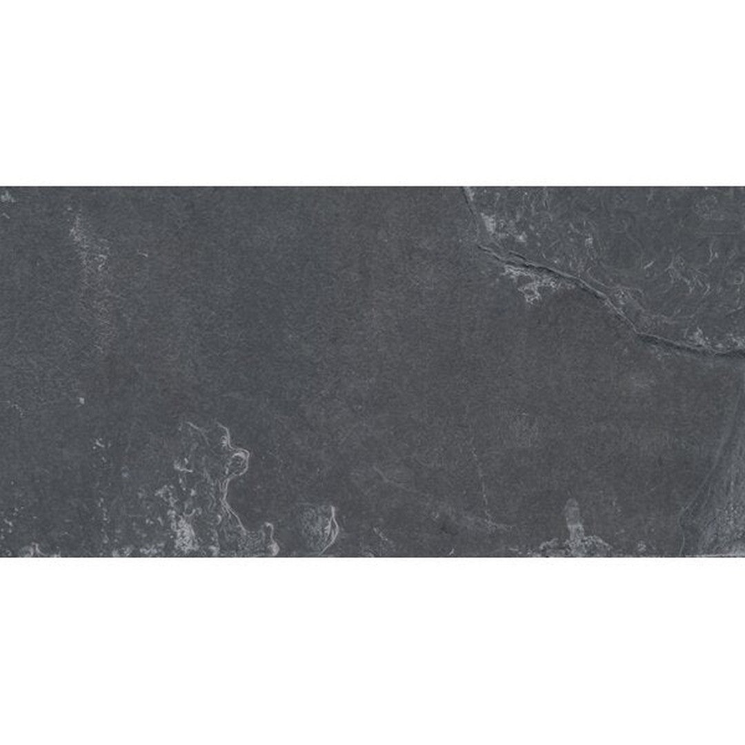 MS International Montauk Black 18" x 36" Gauged Back Slate Tile