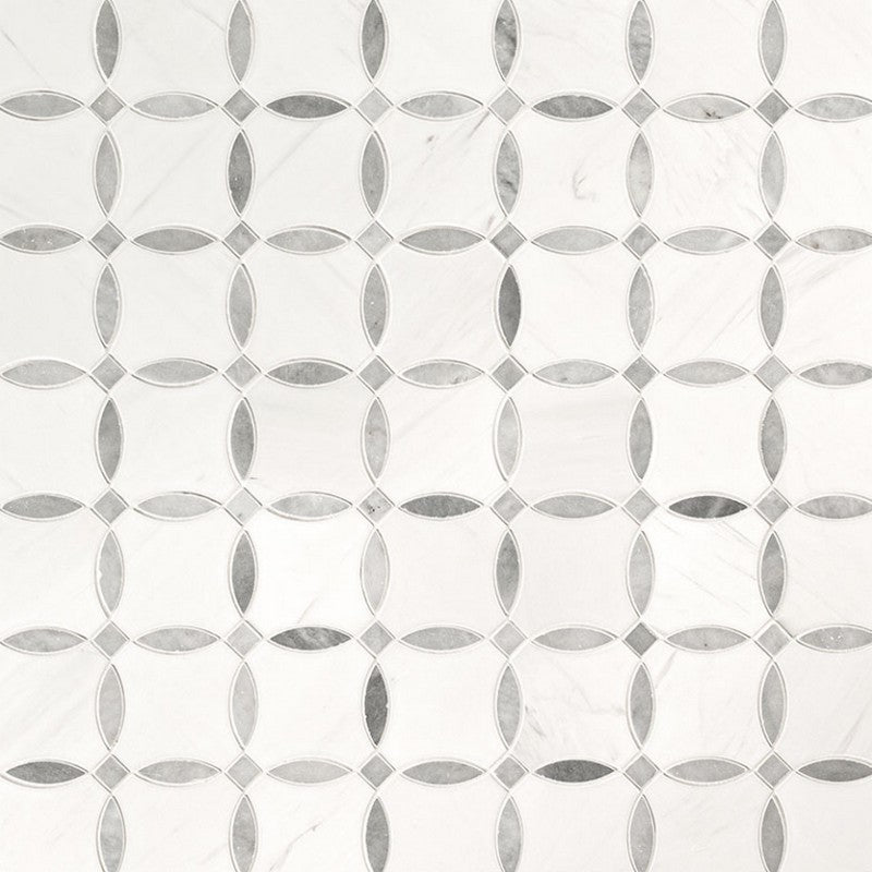 MS International 10.25" x 10.25" Bianco Dolomite Marble Mosaic