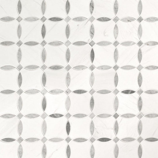 MS International 10.25" x 10.25" Bianco Dolomite Marble Mosaic