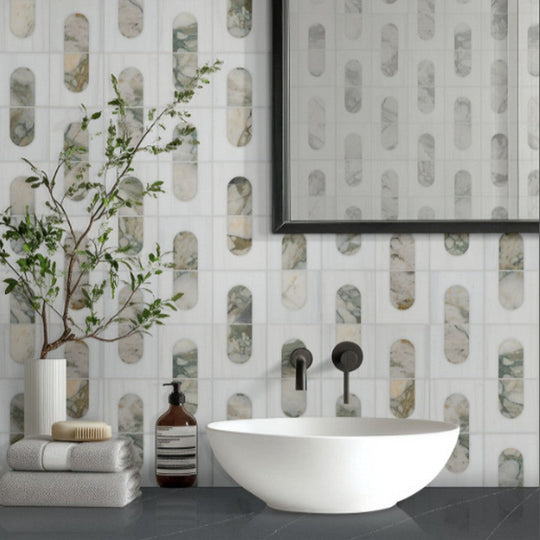 MS-International-12-x-12-Bianco-Dolomite-Moderno-Polished-Geometric-Marble-Mosaic