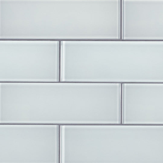 MS International Ice 3" x 9" Glossy Glass Tile