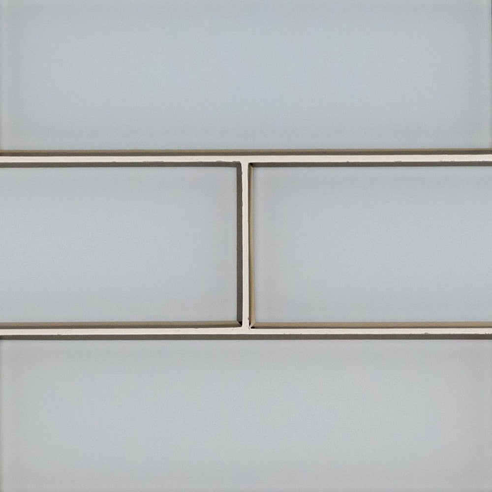 MS International Ice Bevel 4" x 12" Glossy Glass Tile