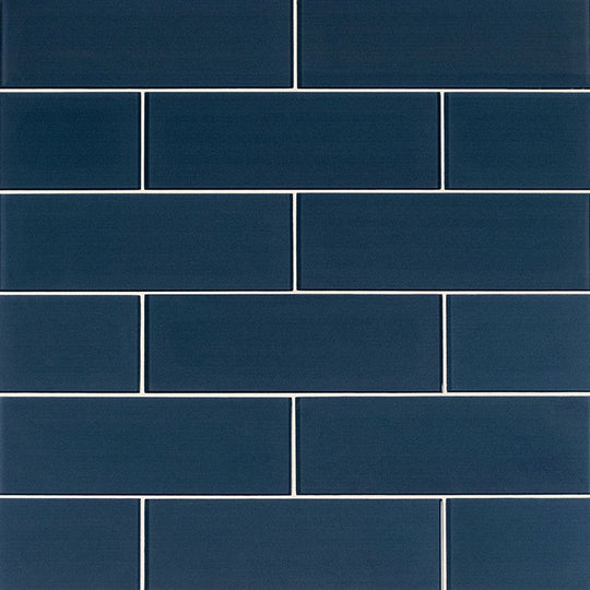 MS International Midnight 4" x 12" Mixed Finish Glass Tile