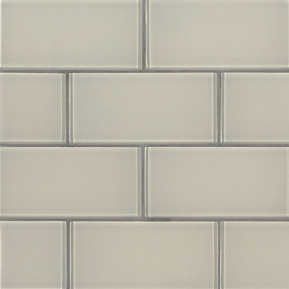 MS International Snowcap White 3" x 6" Glossy Glass Tile