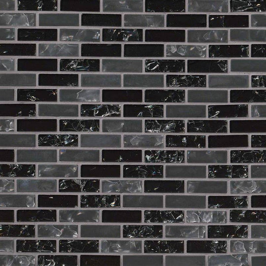 MS International Glissen 12" x 12" Glossy Glass Brick Mosaic