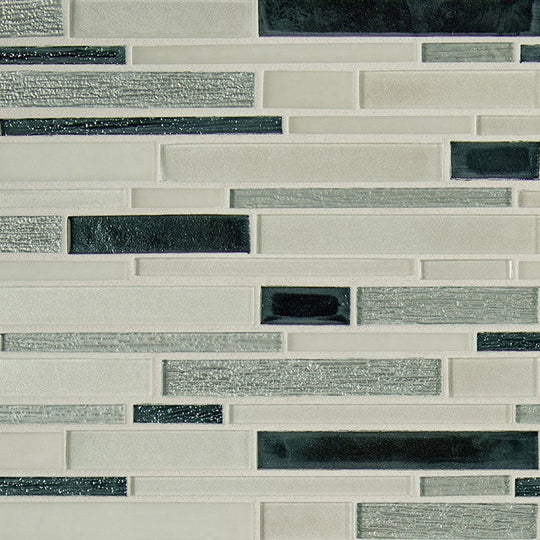 MS International Decorative Blend 12" x 12" Stone & Glass Mosaic