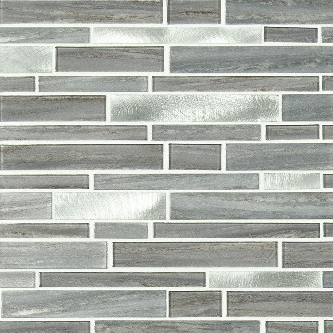 MS International Decorative Blend 12" x 12" Stone & Glass Mosaic