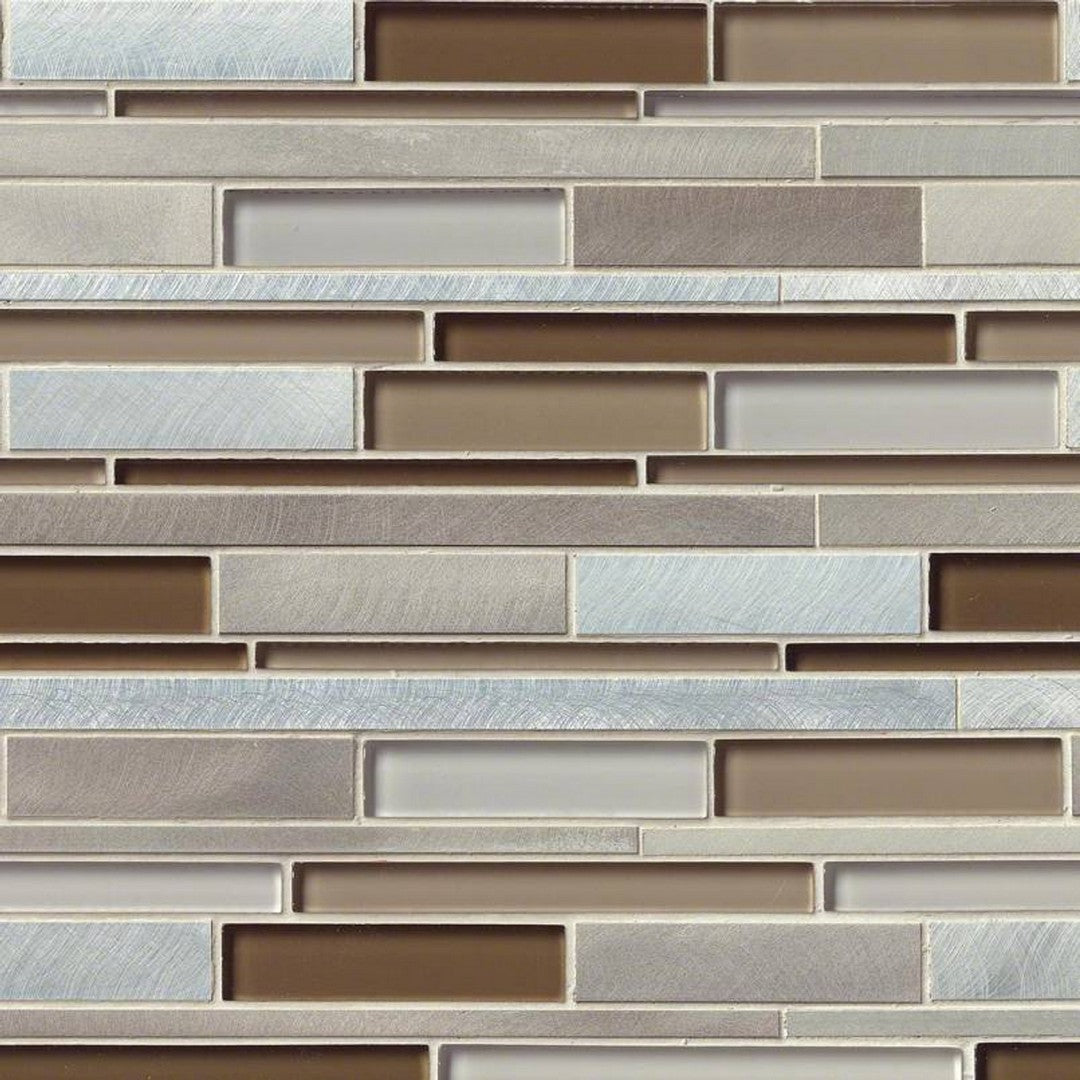 MS International Decorative Blend 12" x 12" Stone & Glass Mosaic