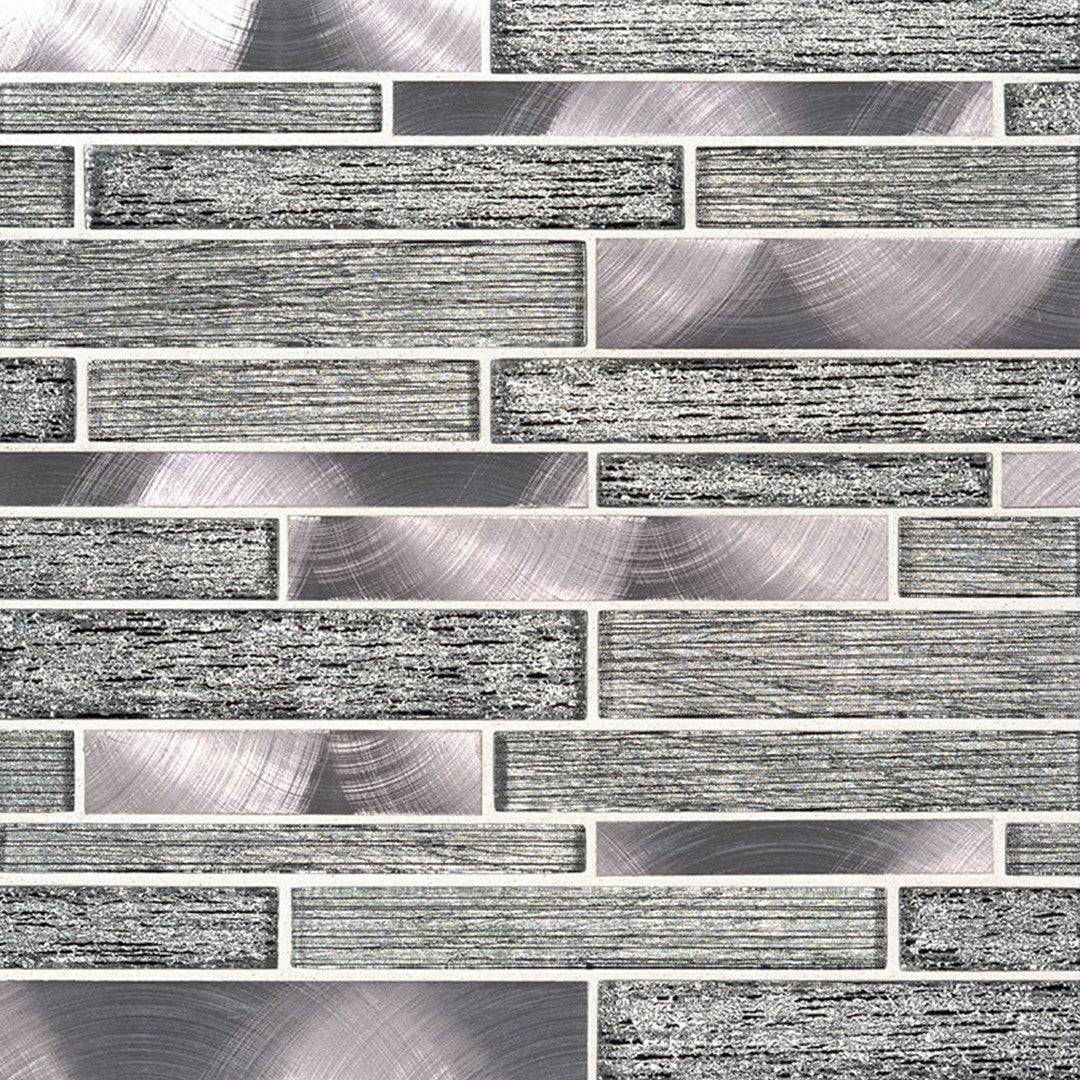 MS International Decorative Blend 12" x 12" Stone & Glass Mosaic