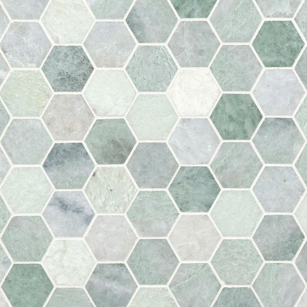 MS Intrnational Icelandic 12" x 12" Polished Marble Hexagon 2x2 Mosaic