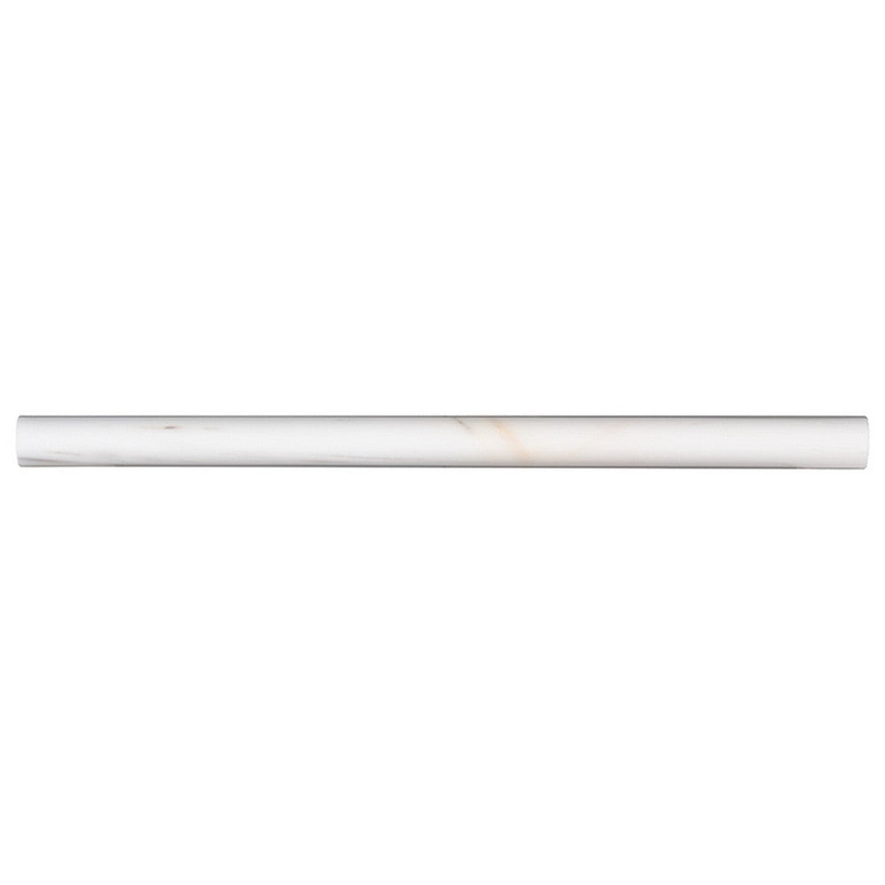 MS International Bianco Dolomite 0.75" x 12" Polished Marble Pencil Molding