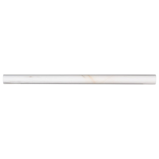 MS International Bianco Dolomite 0.75" x 12" Polished Marble Pencil Molding