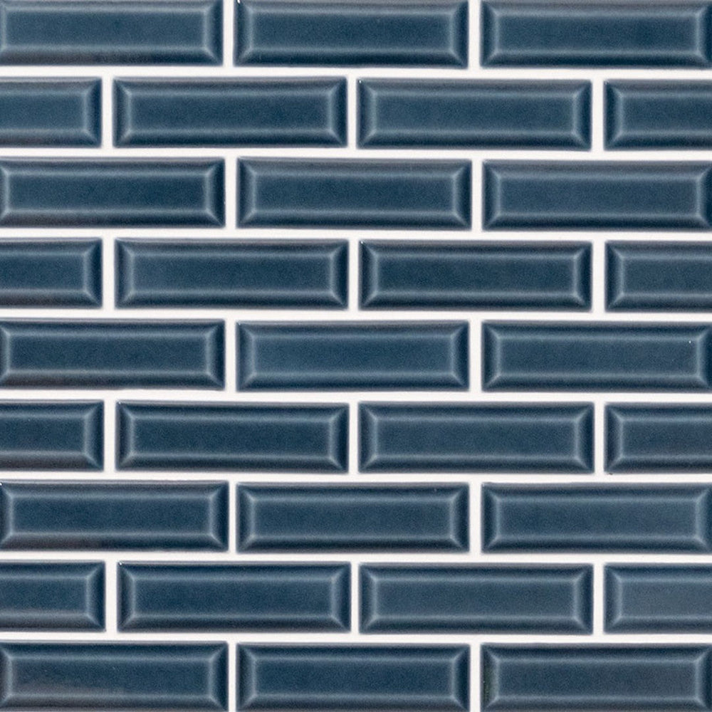 MS International Highland Park 12" x 12" Glossy Ceramic Brick 2x6 Tile