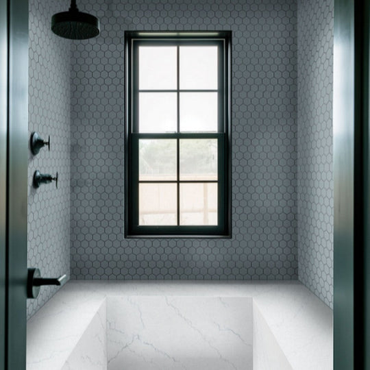 MS-International-10-x-11-Cielo-Azul-Glossy-1.5-Hexagon-Porcelain-Mosaic-Green