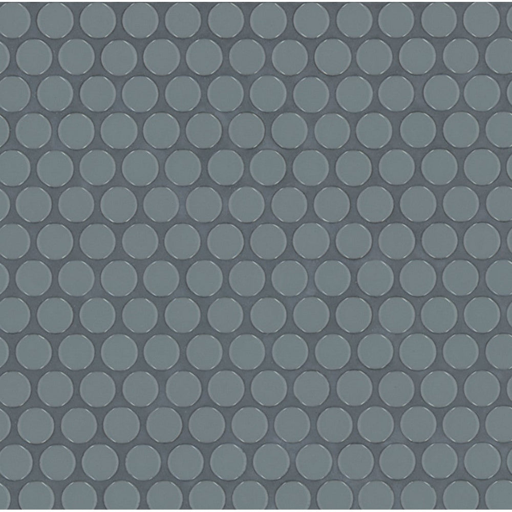 MS International 11" x 12" Cielo Azul Glossy Pennyround Porcelain Mosaic