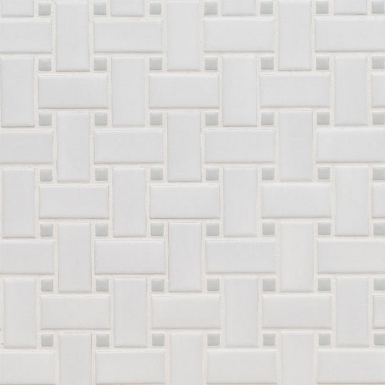 MS International Domino 12" x 12" Matte Porcelain Basket weave Tile