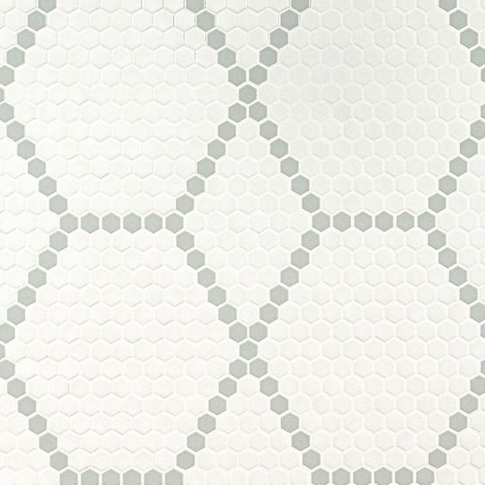 MS International 11.81" x 11.81" Domino Porcelain 1" Hex Mosaic