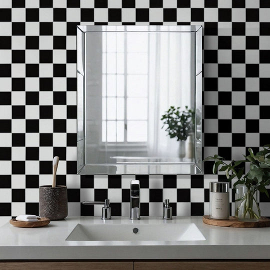 MS-International-8-x-16-Domino-Matte-4-Checkered-Porcelain-Mosaic-White-&-Black