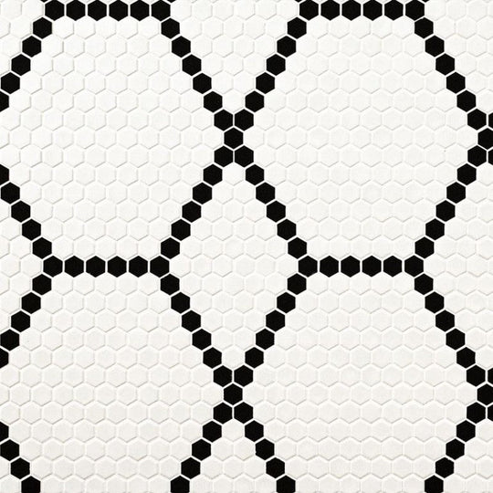 MS International 11.81" x 11.81" Domino Porcelain 1" Hex Mosaic