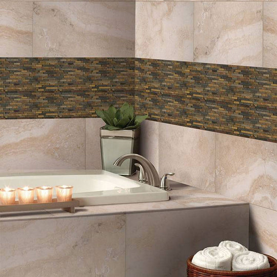 MS-International-California-Gold-Rustique-12-x-12-Tumbled-3D-Slate-Linear-Mosaic-California-Gold-Rustique