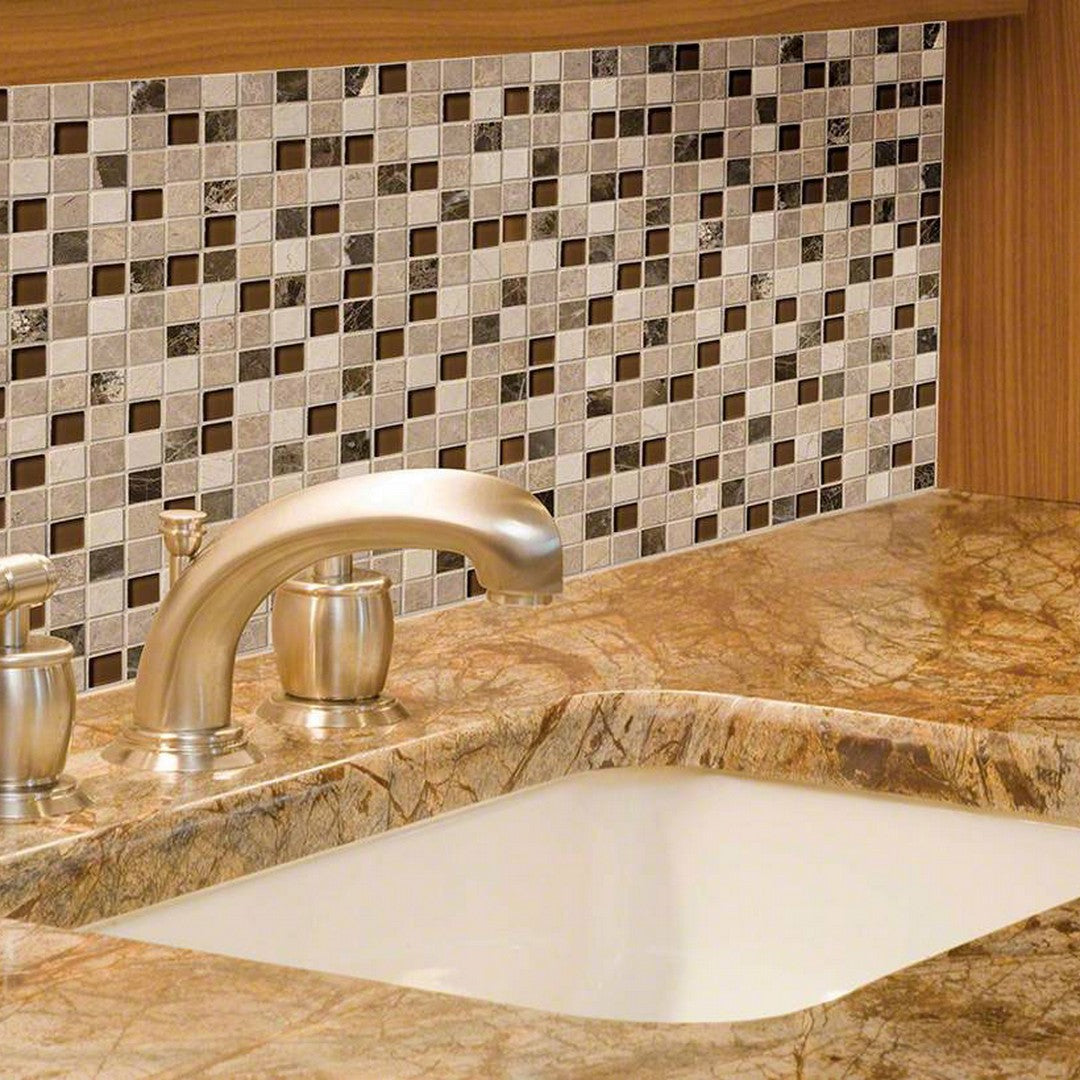 MS-International-Decorative-Blends-12-x-12-Mixed-Finish-Stone-and-Glass-1x1-Mosaic-Ibiza-Blend-Brown