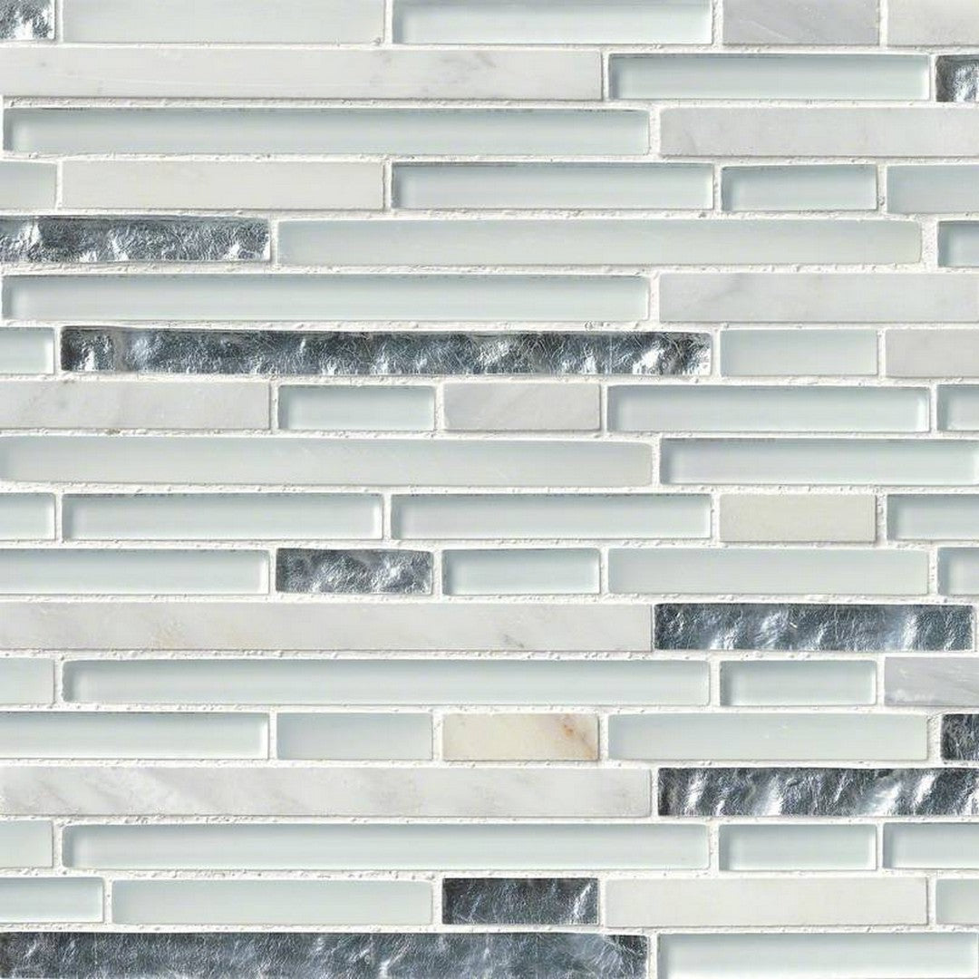 MS International Decorative Blend 12" x 12" Stone & Glass Mosaic