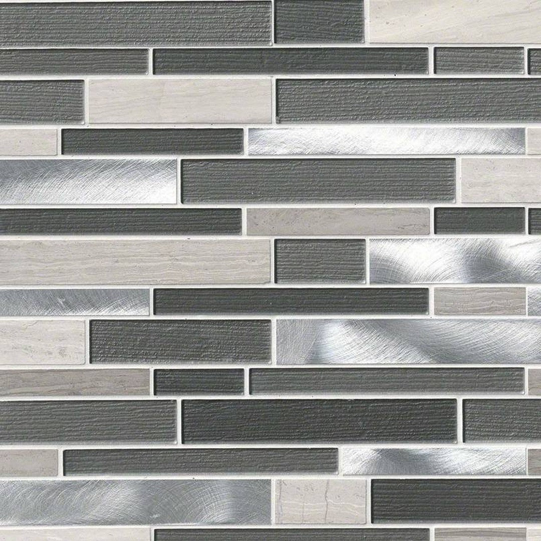 MS International Decorative Blend 12" x 12" Stone & Glass Mosaic