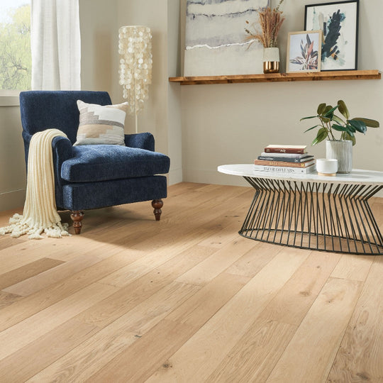 Hartco-6.5-TimberBrushed-Silver-Engineered-White-Oak-Hardwood-Plank-Low-Gloss-Sunlit-Tan