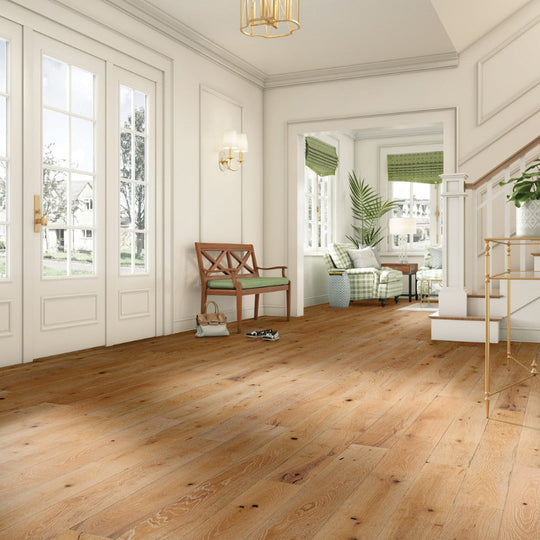 Hartco-6.5-TimberBrushed-Silver-Engineered-White-Oak-Hardwood-Plank-Low-Gloss-Sun-Drenched