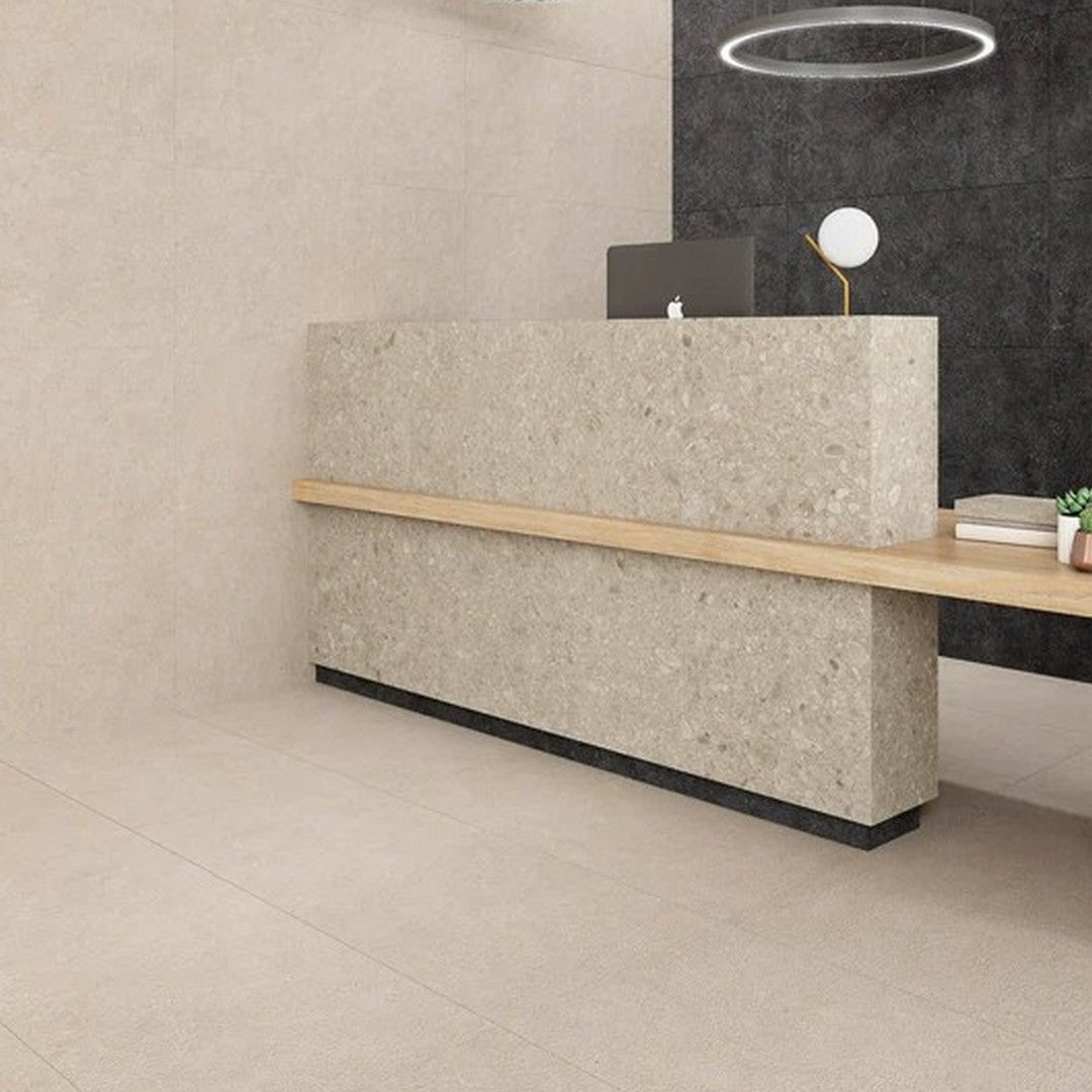 Ottimo 23.62" x 23.62" Flodsten 2.0 Rectified Matte Porcelain Tile
