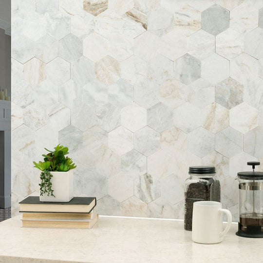 MS-International-10-x-11.60-Marble-4-Hexagon-Peel-And-Stick-Mosaic-Arabescato-Venato