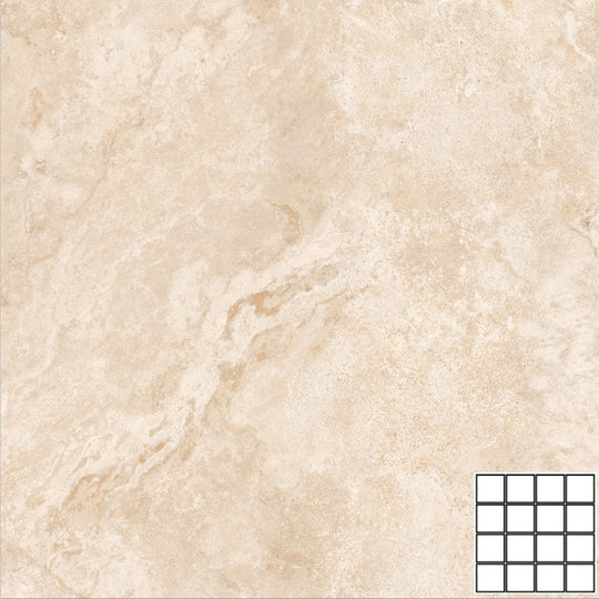 Tesoro 12" x 12" Zafira Pressed Matte Ceramic 3" Mosaic