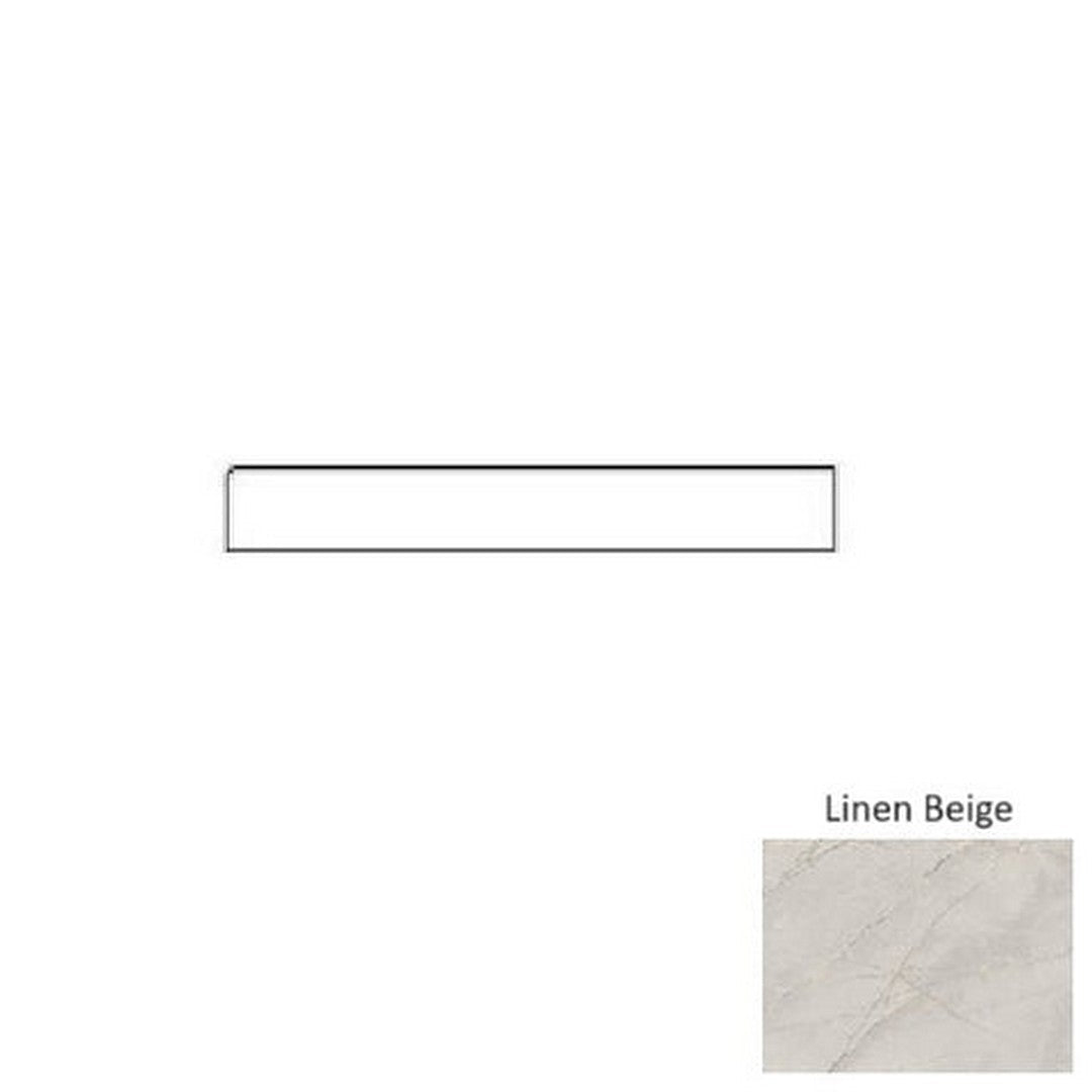 Tesoro 3" x 24" Delray II Rectified Matte Porcelain Bullnose