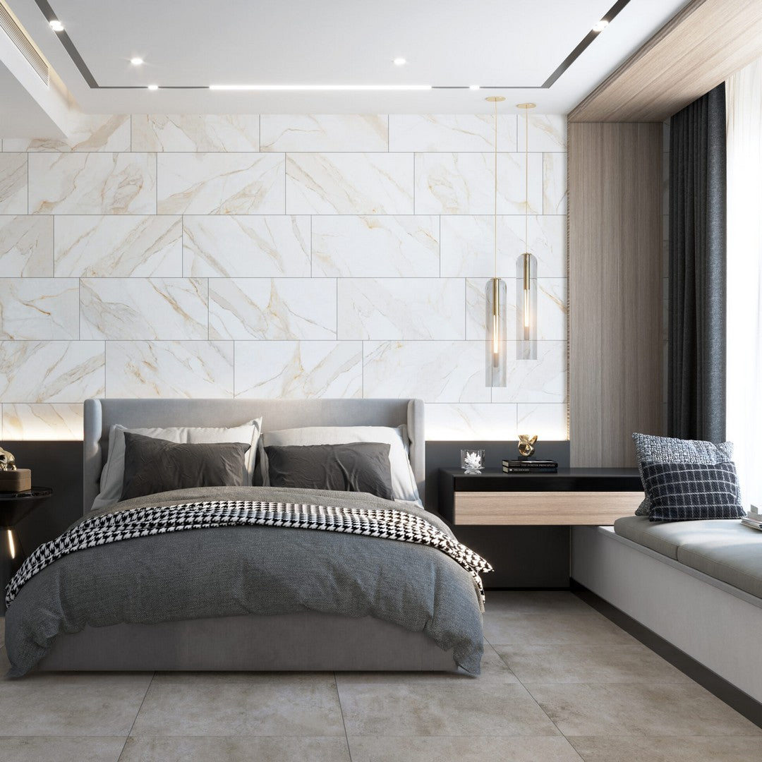 Tesoro-12-x-24-Icaro-Matte-Porcelain-Tile-Calacatta-Oro