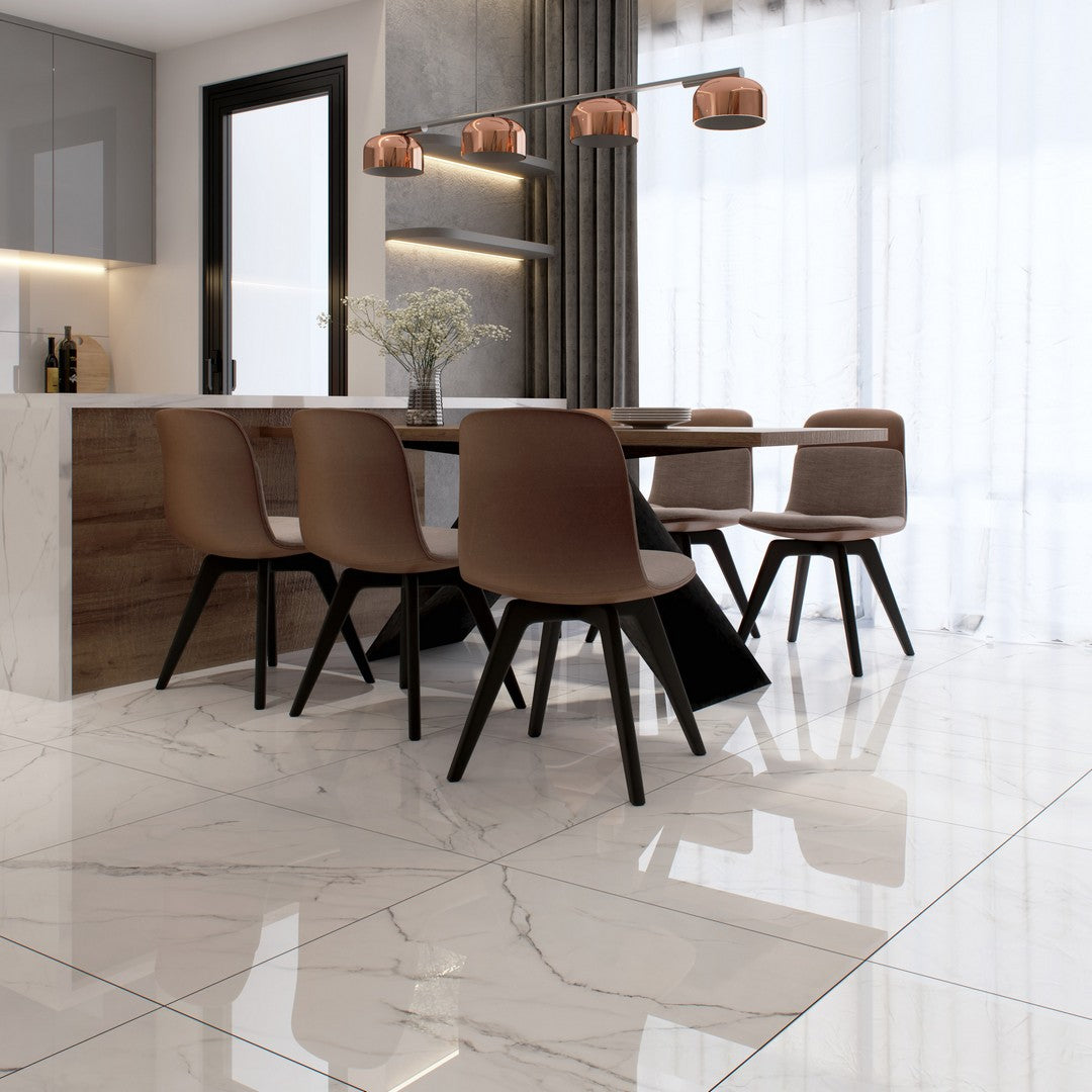 Tesoro-28-x-28-Olimpo-Rectified-Polished-Porcelain-Tile-Statuario