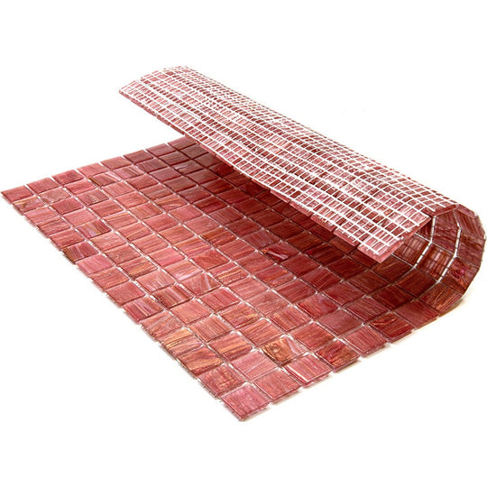 MiR-Alma-Solid-Color-0.8-Stella-Red-12-x-12-Glass-Mosaic-Red-(RD213)