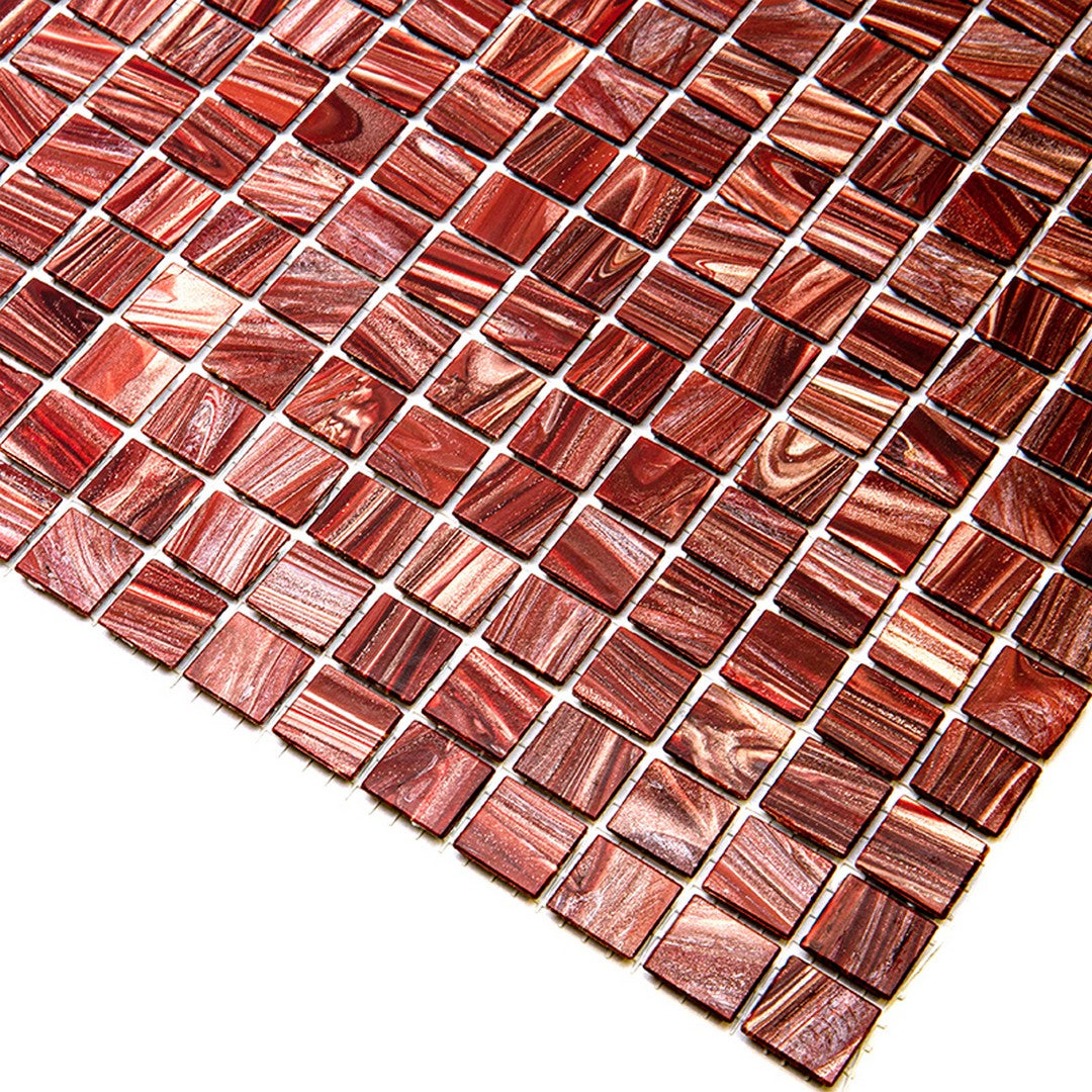 MiR-Alma-Solid-Color-0.8-Stella-Red-12-x-12-Glass-Mosaic-Red-(RD217)